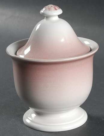 Peach Sugar Bowl & Lid
