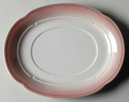 Peach Underplate for Gravy Boat