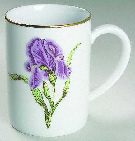 Golden Leaf Floral Mug