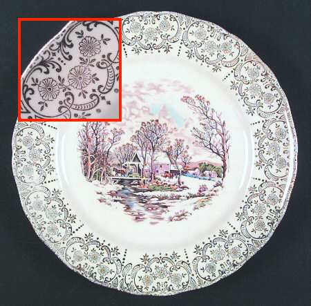 Currier &amp; Ives (Rim, Scalloped) by Mount Clemens