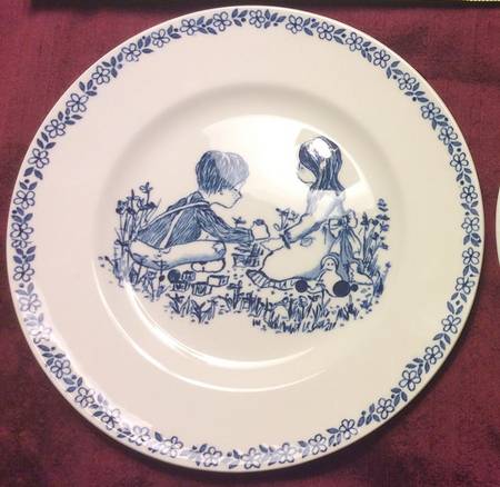 MEA85 (Blue) Rim Soup Bowl