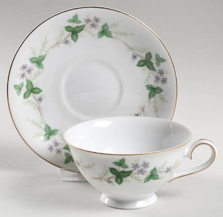 Pamona Footed Cup & Saucer Set by Meito