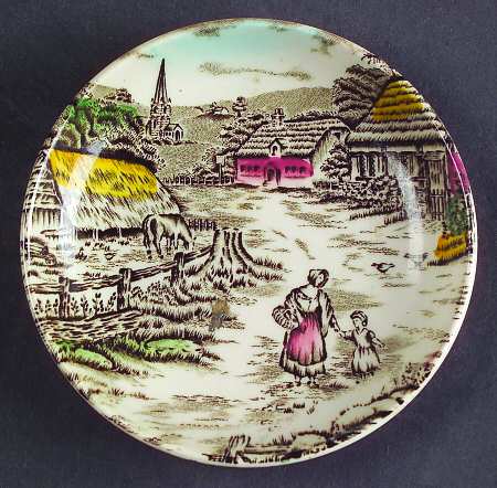 Rural Scene Multicolor Coaster