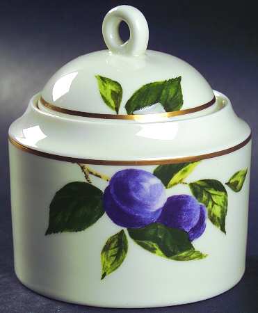 Plum Court Sugar Bowl & Lid