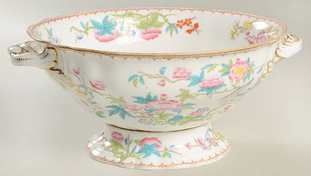 Cuckoo (Scalloped, Cream, Globe Background) Large Fruit Bowl