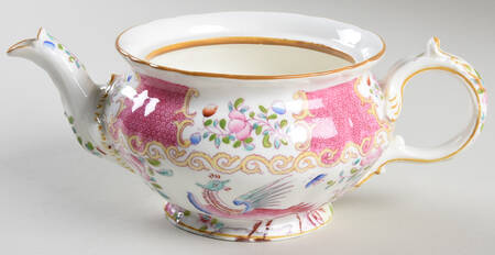 Cockatrice Pink (Smooth, Globe Backstamp) Mini Teapot No Lid
