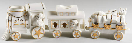 Holiday Elegance (3 Piece) Ceramic Train Set