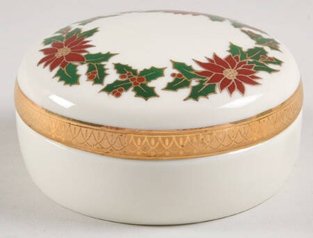 Holiday Elegance 4" Round Box & Lid