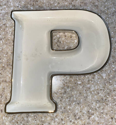 Holiday Elegance "P" Dish