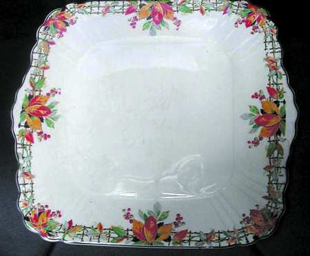MYO57 Square Handled Cake Plate