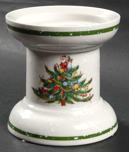 Christmas Treats 4" Pillar Candleholder
