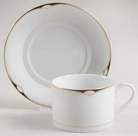Aegean Flat Cup & Saucer Set