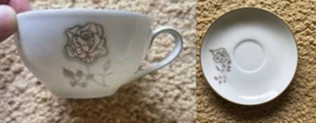 Royal Rose Flat Cup & Saucer Set