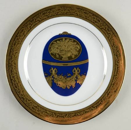 Magnificence Eggs Gold Salad/Dessert Plate