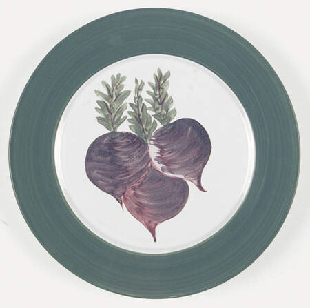 Le Jardon Vegetables Dessert Luncheon Plate