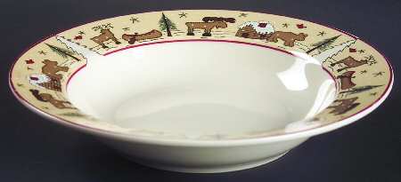 Ginger Creek Rim Soup Bowl by Meiwa