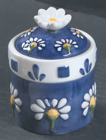 Spring Daisy Sugar Bowl & Lid