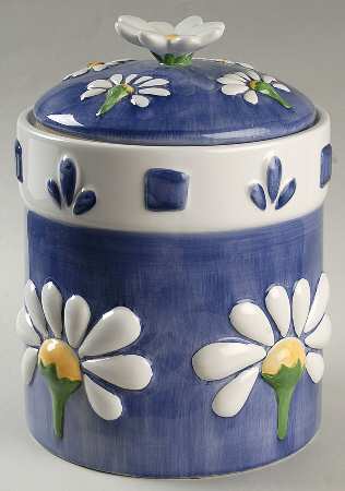 Spring Daisy Cookie Jar & Lid