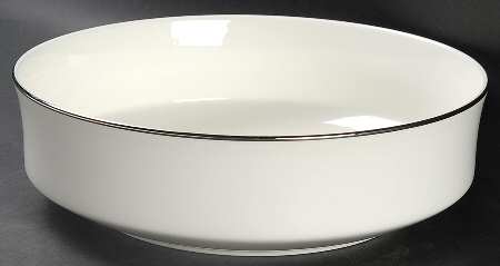 Silver Ring 9" Round Vegetable Bowl