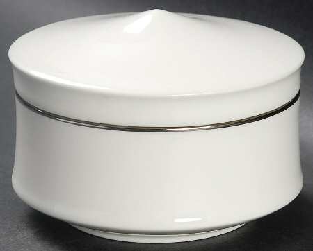Silver Ring Sugar Bowl & Lid