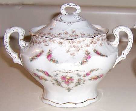 Empire Brown Multicolor Sugar Bowl & Lid