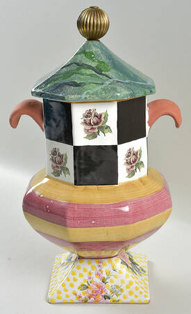 Torquay Frank Mustard Medium Canister & Lid