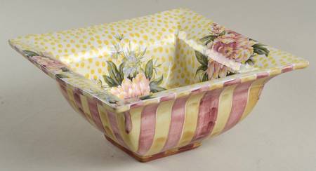 Torquay Frank Mustard 8" Square Bowl