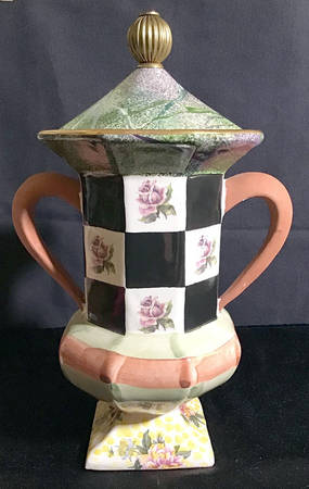 Torquay Palm Devon Clay Sugar Bowl & Lid