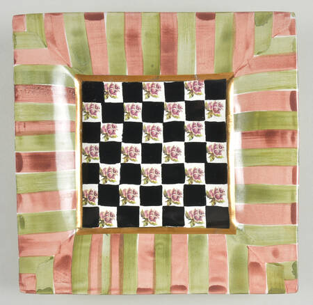 Torquay Palm Devon Clay Square Luncheon Plate