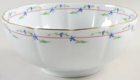 Cornflower Garland 8" Salad Serving Bowl