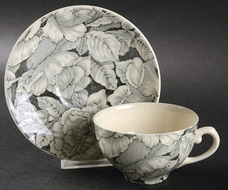 Bermuda Green Flat Cup & Saucer Set