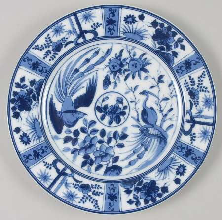 Imari Bird Salad Plate