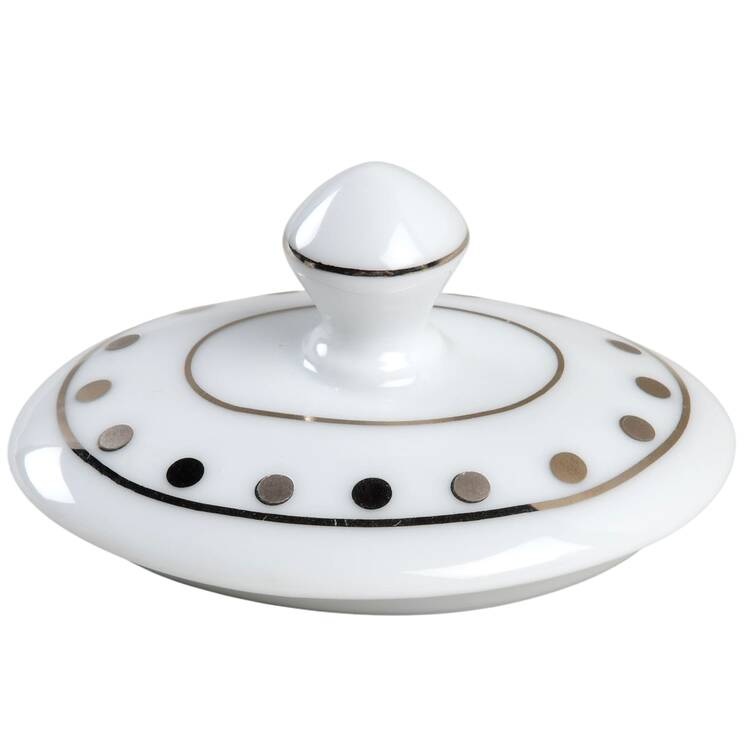 Platinum Dot Lid for Sugar Bowl