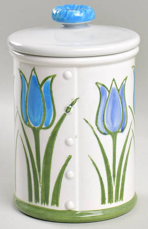 Tulips (Giftware) Medium Canister & Lid