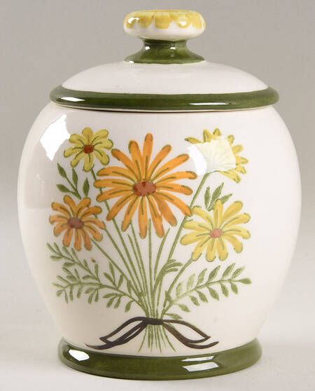 Daisy Bouquet Medium Canister & Lid