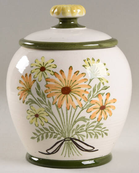 Daisy Bouquet Large Canister & Lid