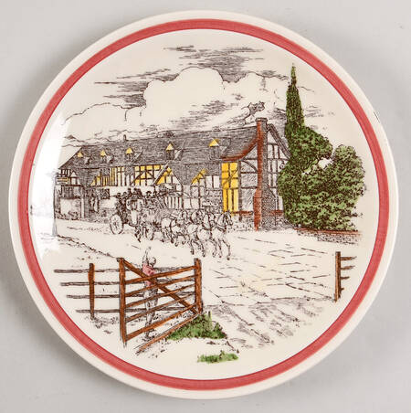 Bits of Old England Luncheon Plate