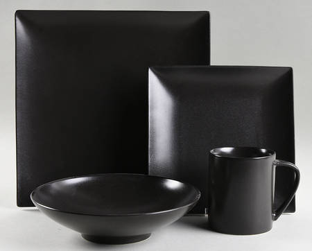 Stone Glaze Black 4 Piece Place Setting by Mikasa