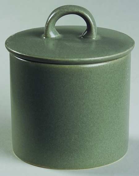 Stone Glaze Sage Green Sugar Bowl & Lid