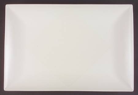 Origami White 16" Rectangular Serving Platter