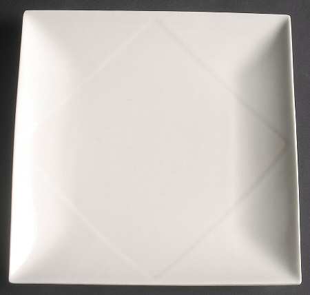 Origami White Salad Plate