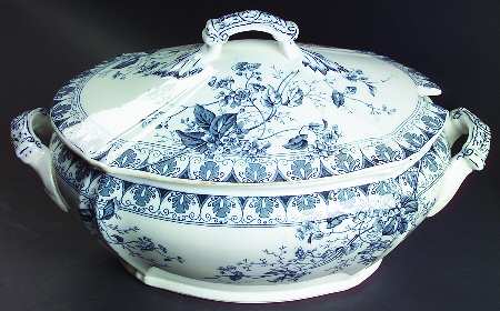 Rosaline Blue Gray Tureen &  Lid