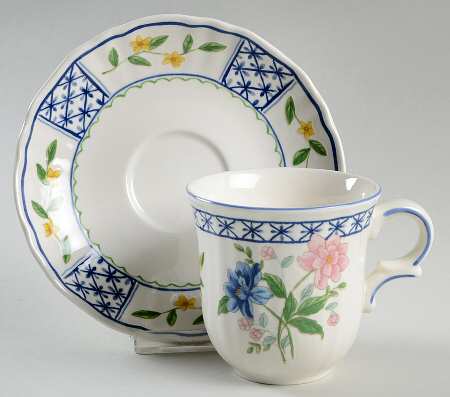 Villa Provencale Flat Cup & Saucer Set
