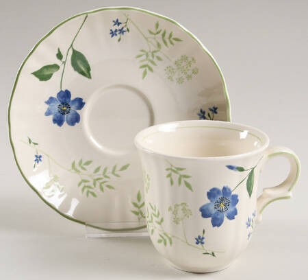 Avignon Flat Cup & Saucer Set
