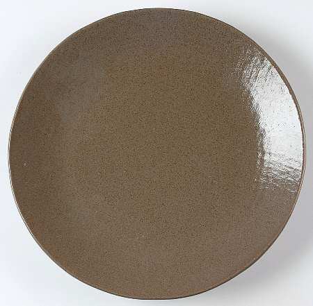 Stone Mountain Mushroom (Brown) 12" Chop Plate (Round Platter)