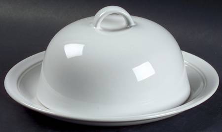 White Cliff Round Covered Butter
