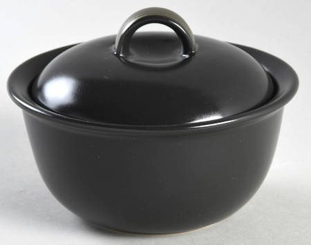 Ebony Flair Sugar Bowl & Lid