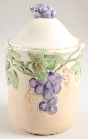 Chablis Medium Sculpted Canister with Lid & Seal