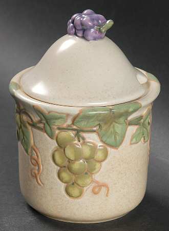 Chablis Sculpted Sugar Bowl & Lid