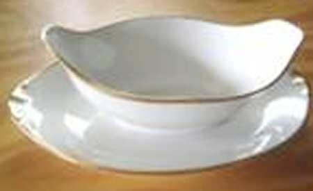 MDM12 Gravy Boat with Attached Underplate